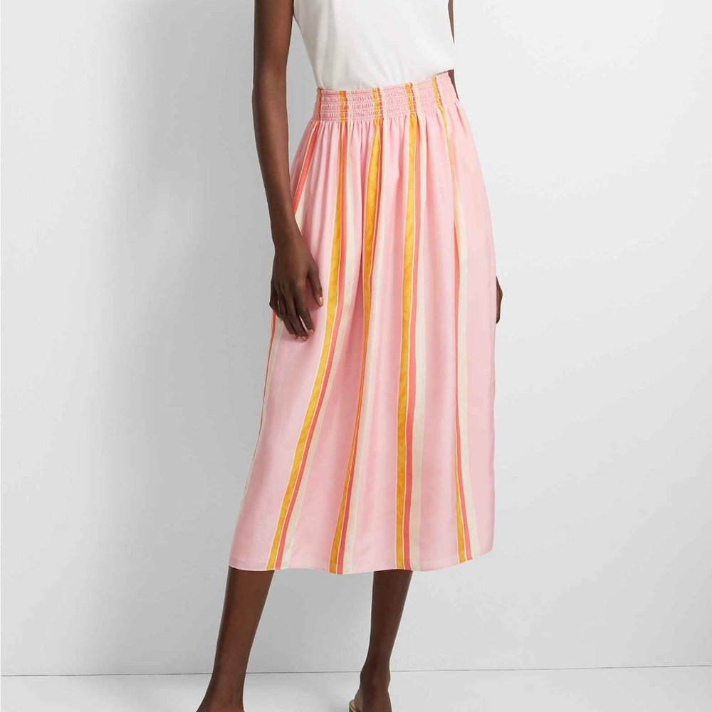 NEW CLUB MONACO Irodessya Silk Skirt S